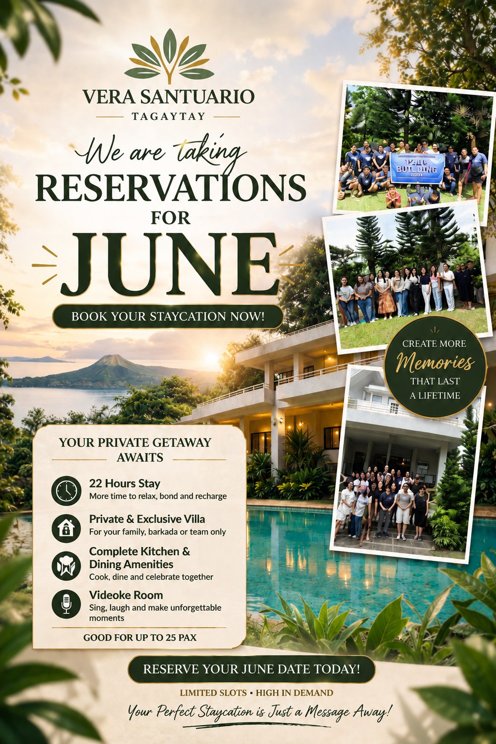 Vera Santuario Tagaytay Facebook ad