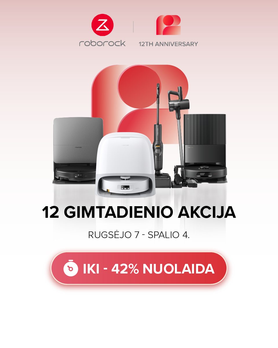 Roborock Lietuva Facebook ad: Rugsėjį @varle.lt parduotuvėse ieškokite Roborock už…