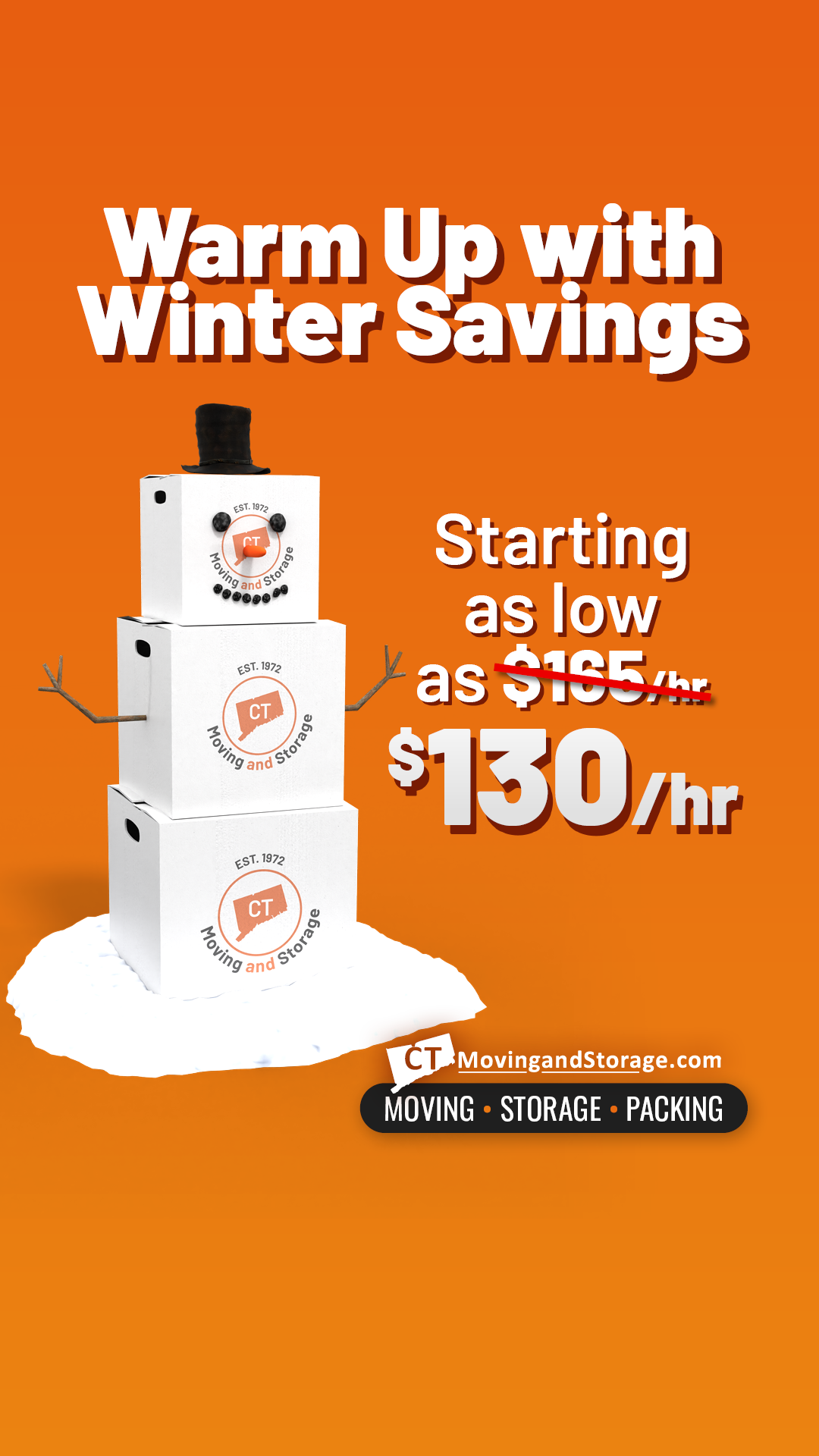 CT Moving and Storage Facebook ad