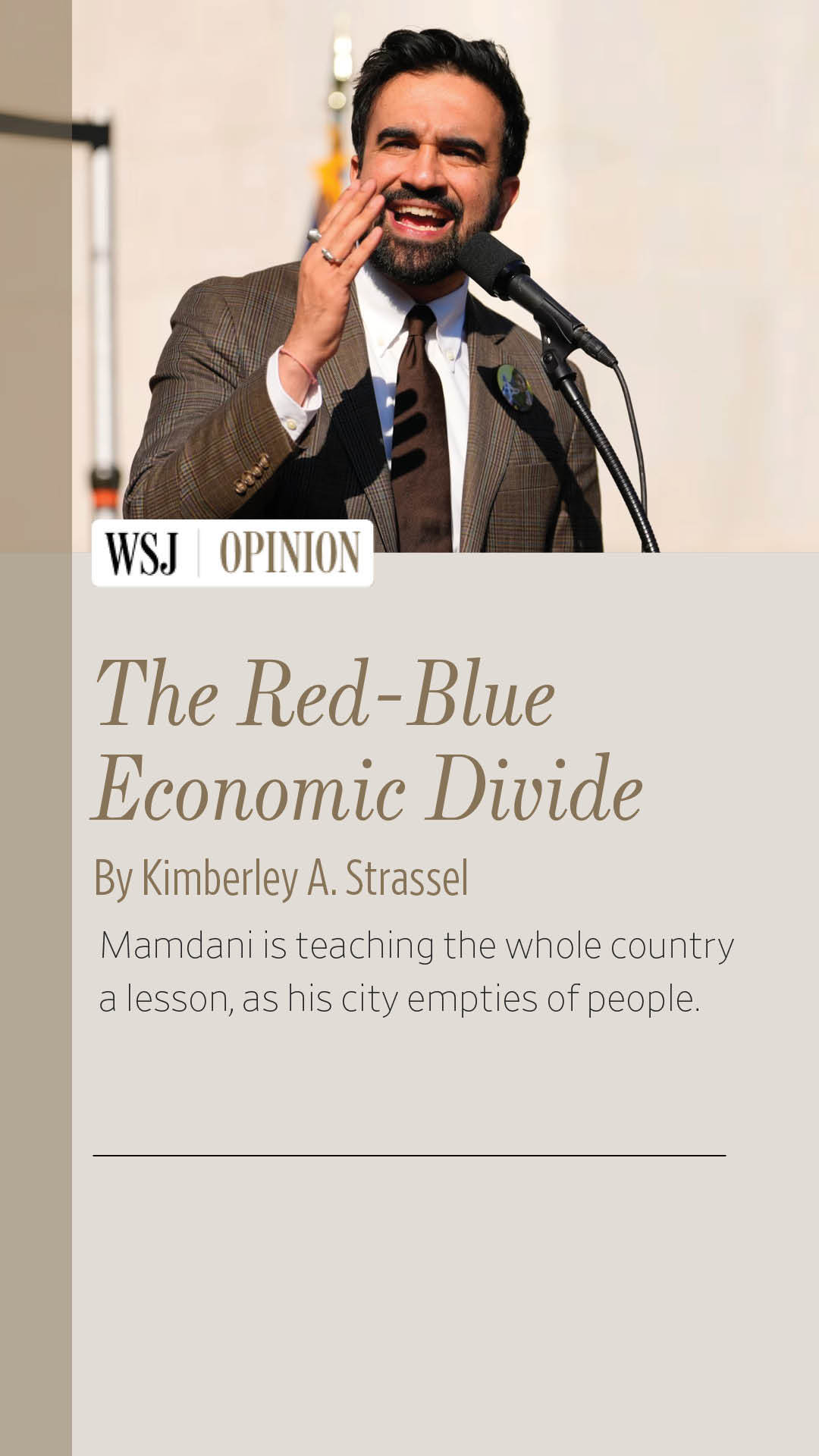 Wall Street Journal Opinion Facebook ad: The Red-Blue Economic Divide