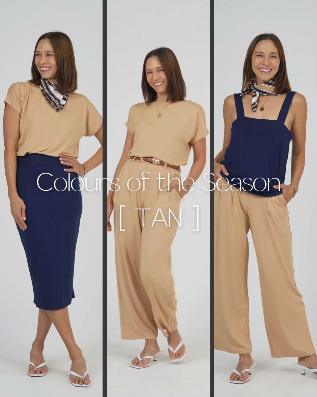 Lou Lou Australia Facebook ad: Tan is the neutral of the season.