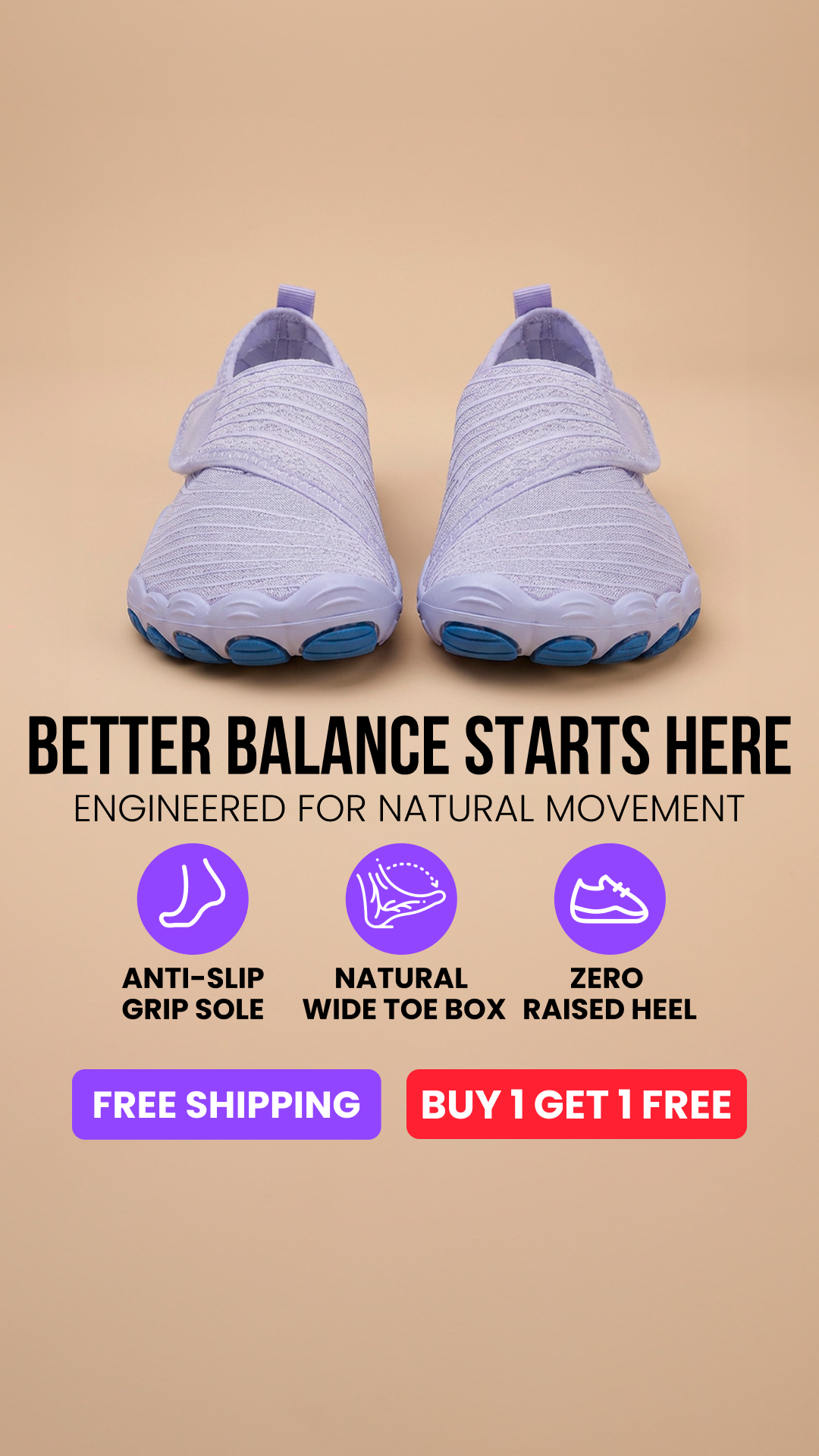 Voyabarefoot Facebook ad
