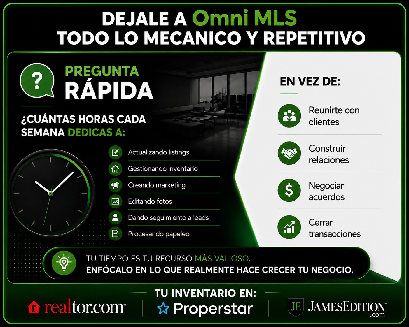 OMNI MLS Facebook ad: ¿Sigues gestionando propiedades en diferentes plataformas?