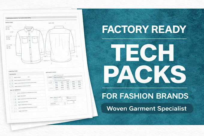 Mirrorstitch Facebook ad: Sonjoy1992: I will create professional factory ready tech…
