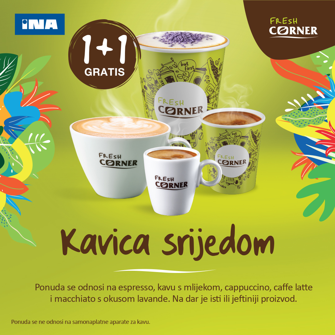 INA Facebook ad: Dupla kava srijedom