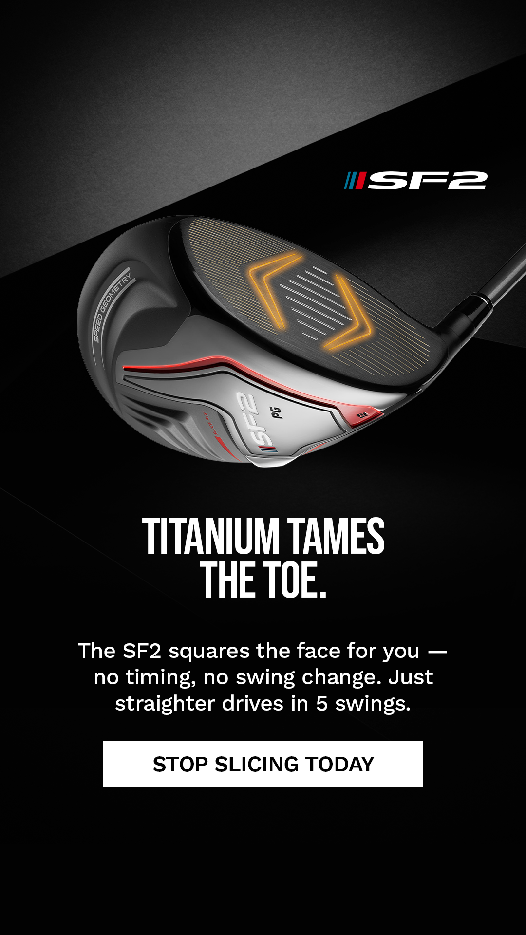 Performance Golf Facebook ad