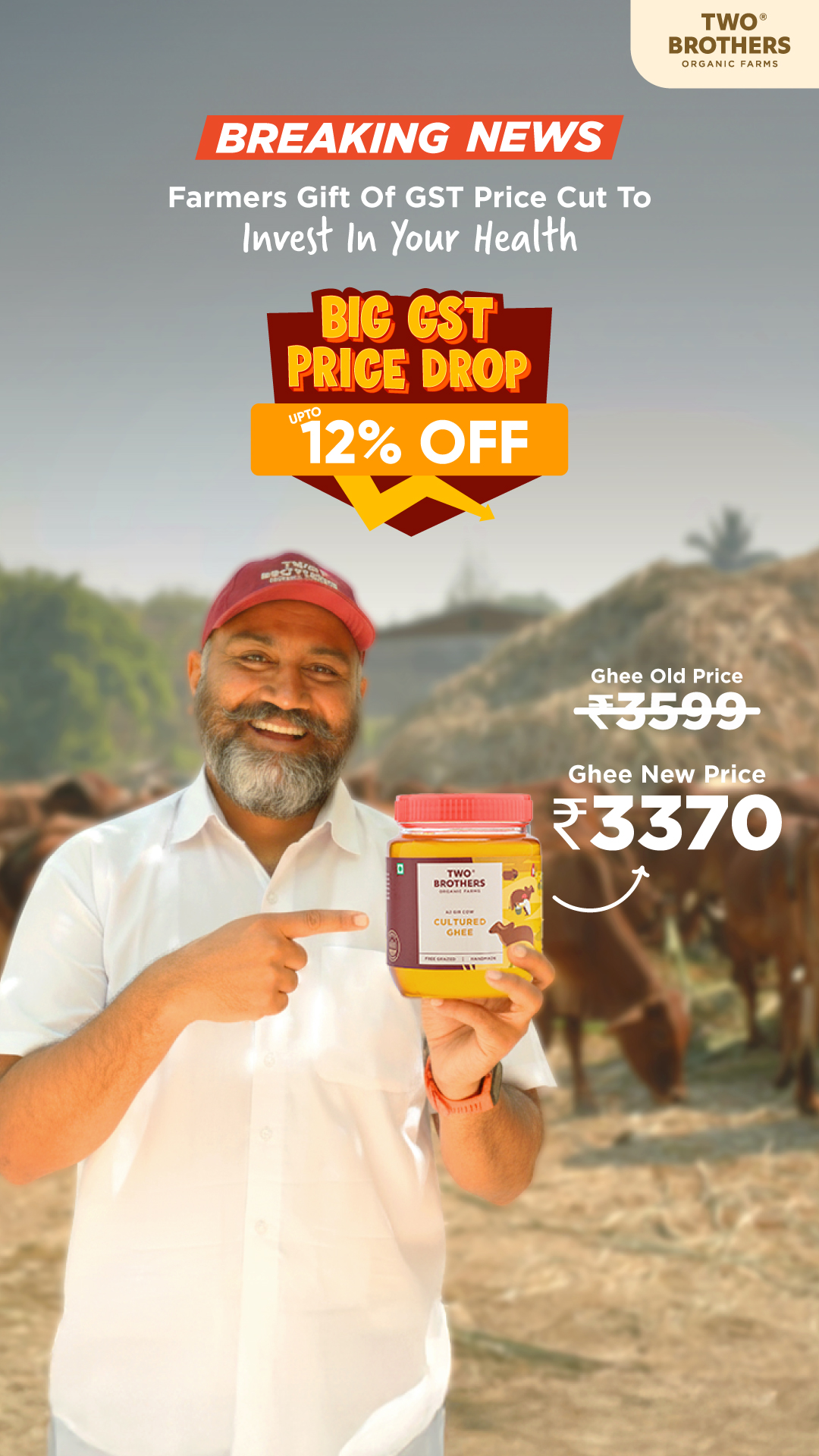 Two Brothers Organic Farms Facebook ad