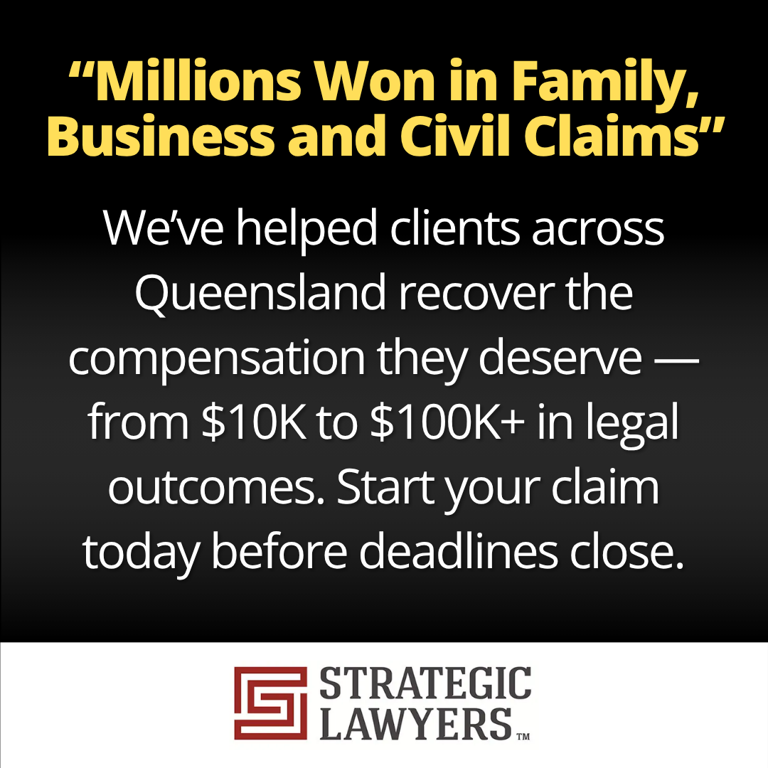 Strategic Lawyers Townsville Facebook ad: Find out if you have a Legal Case?