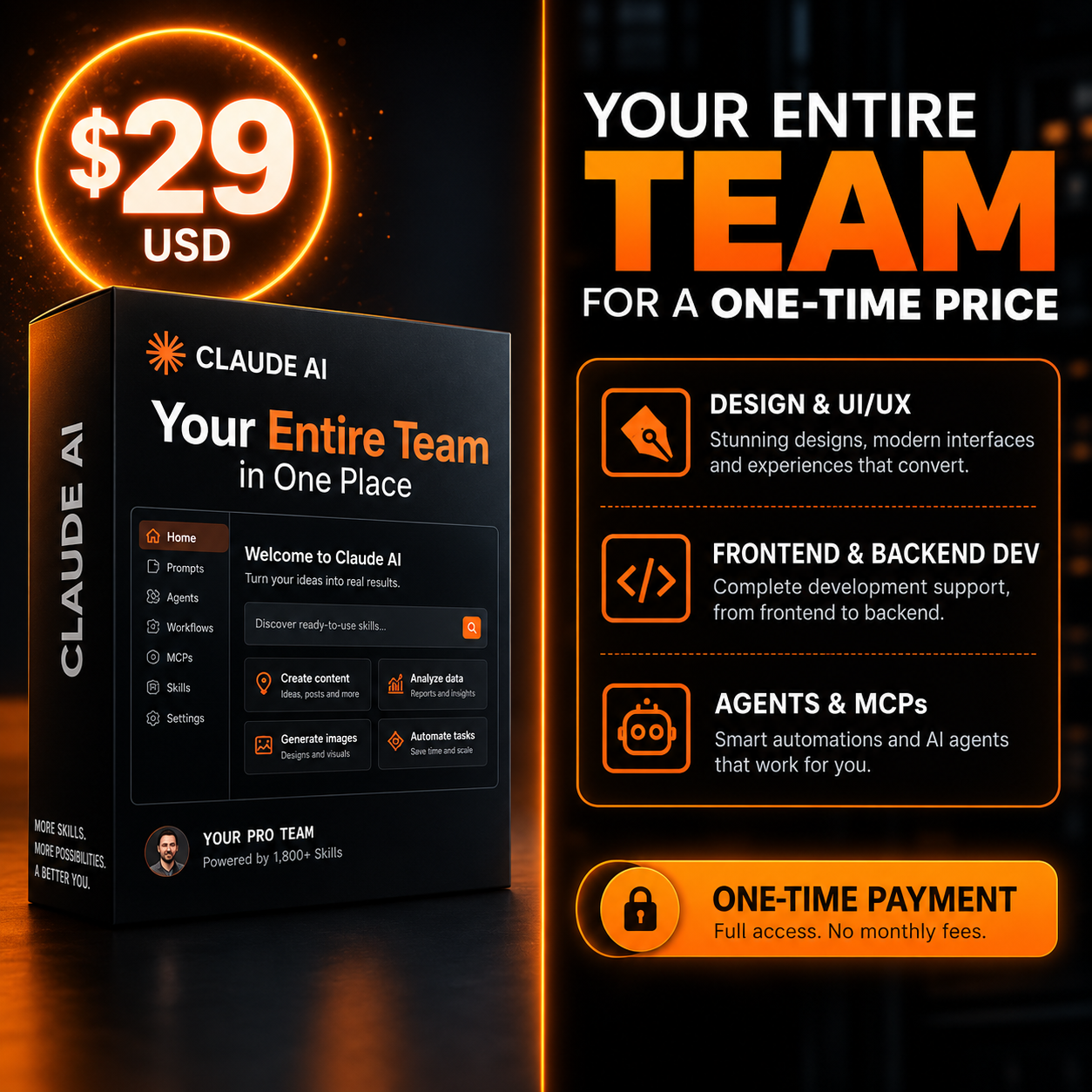 Juan Felipe Diaz Facebook ad: 1,800+ ready-made Skills