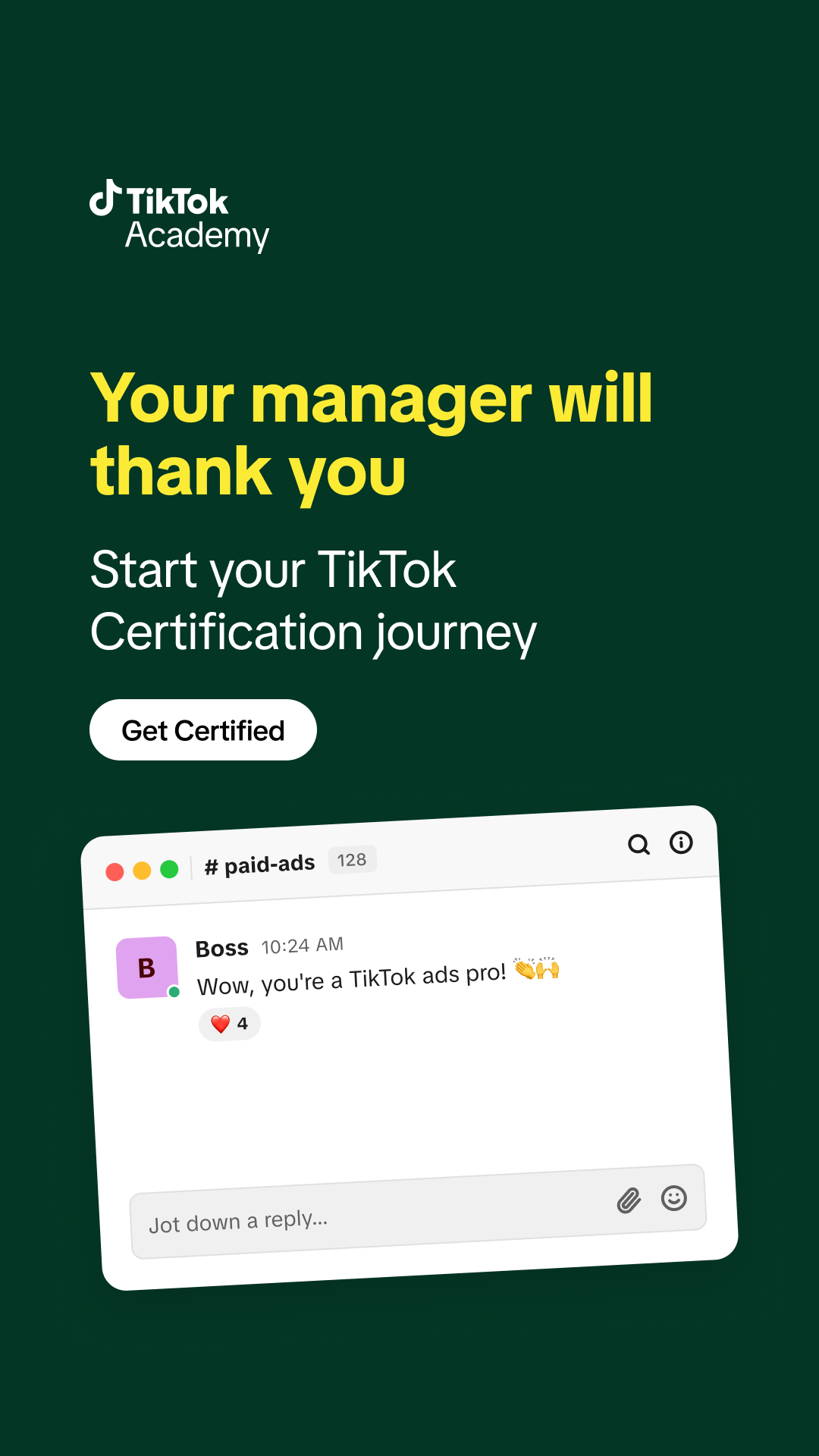 TikTok For Business Facebook ad