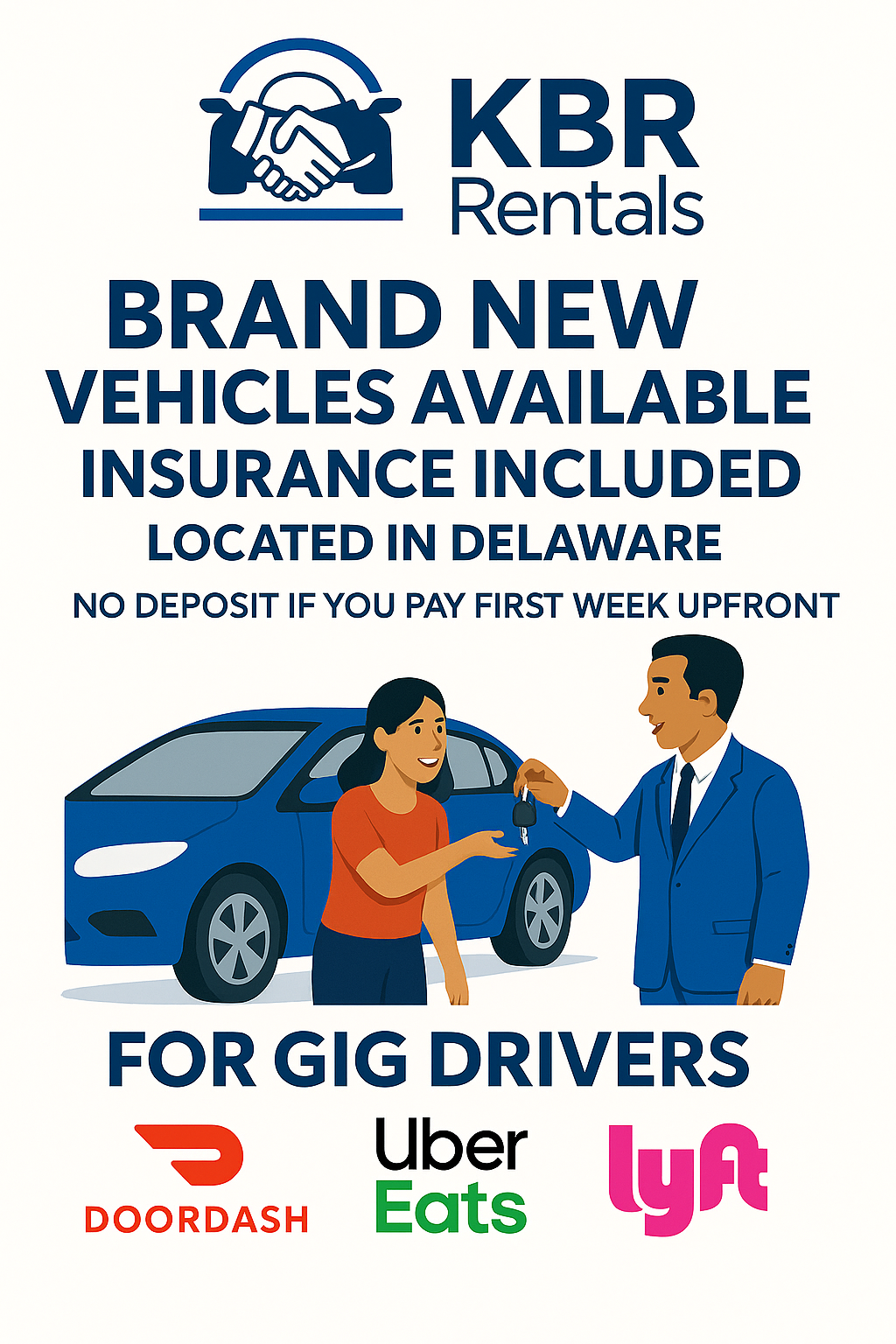 Residual Rentals LLC Facebook ad: Reliable, Affordable Vehicle Rentals for Gig Drivers