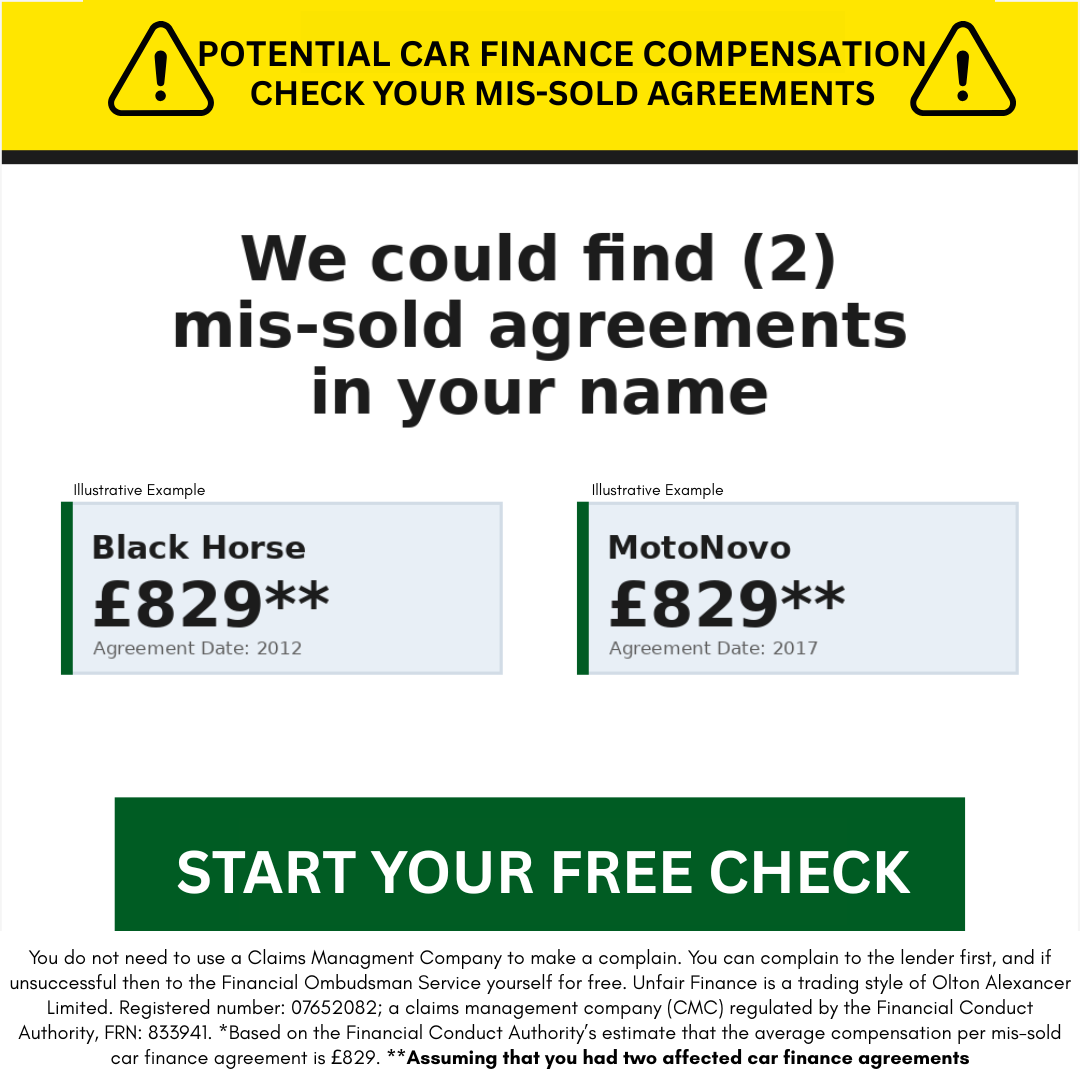 Unfair Finance Facebook ad
