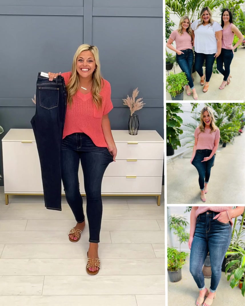 MOCO Boutique Facebook ad: Judy Blue The Holy Grail of Nondistressed Skinny Jeans!