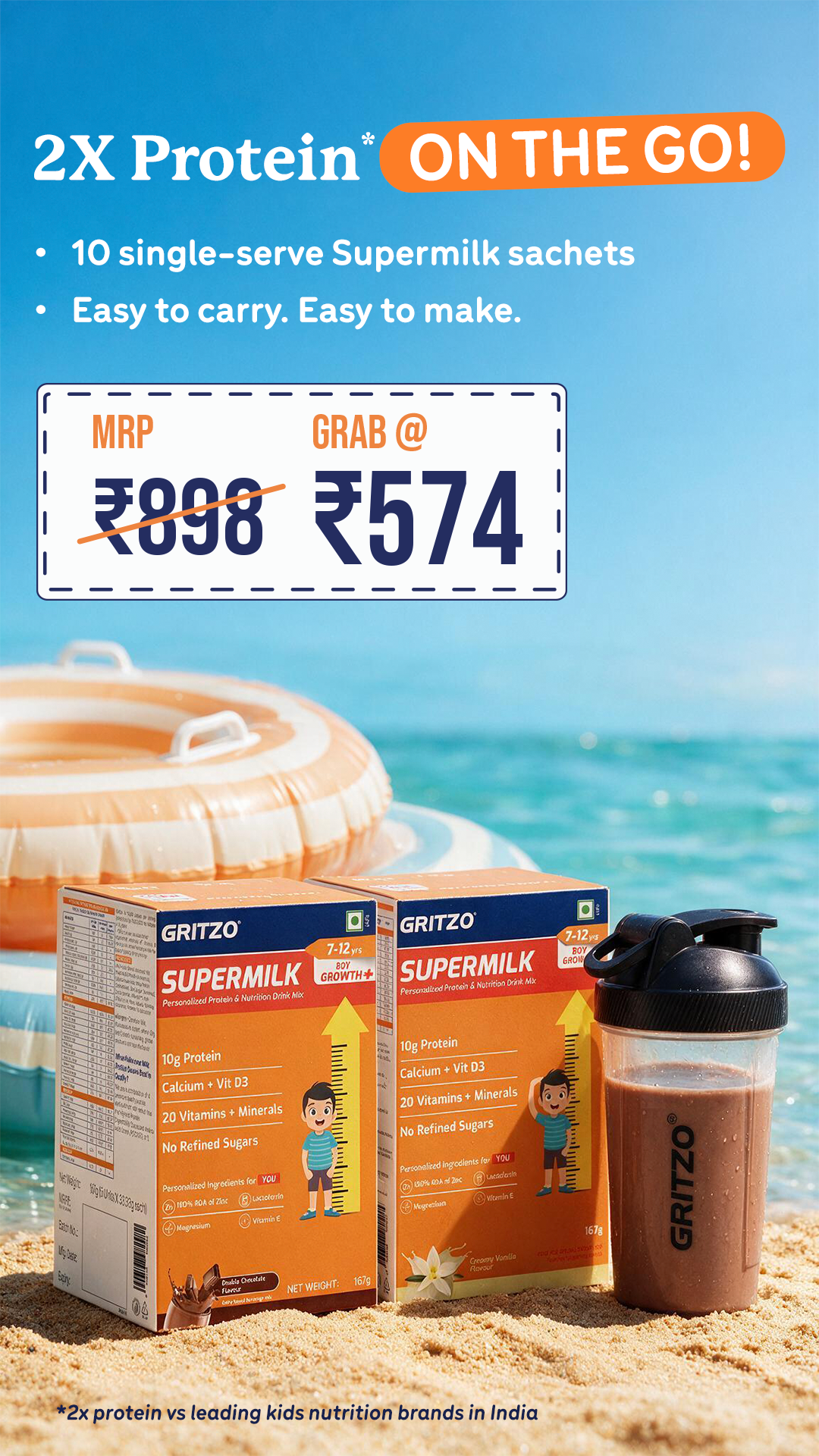 Gritzo SuperMilk Facebook ad