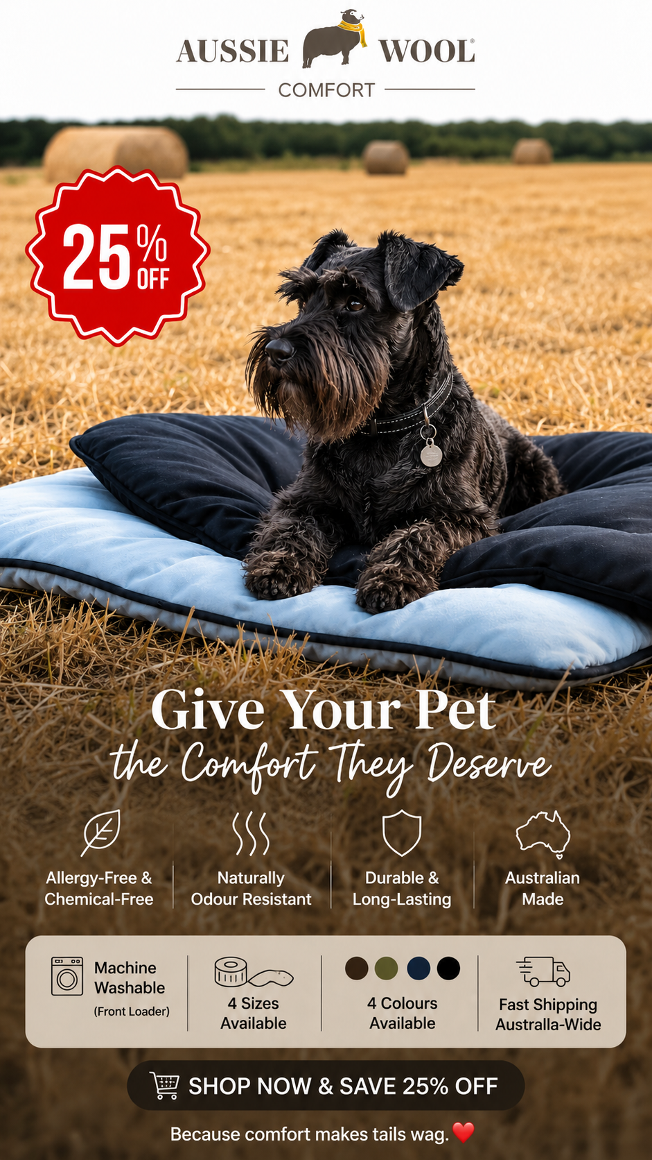 Aussie Wool Comfort Facebook ad