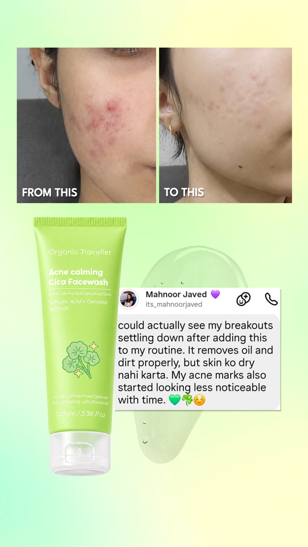 Organic Traveller - Skincare Facebook ad