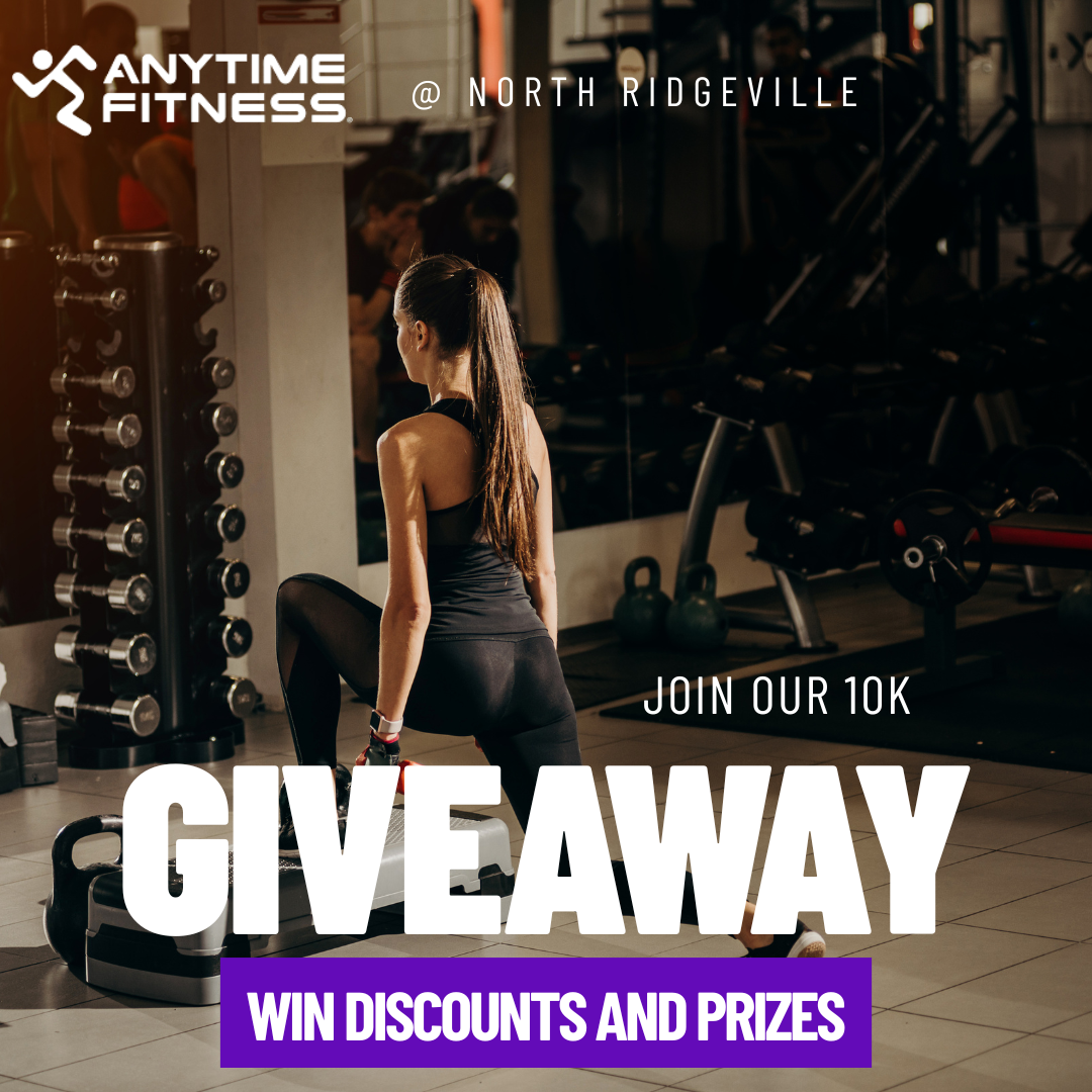 Anytime Fitness North Ridgeville Facebook ad: ๐๐ฎ๐ซ๐ง ๐
๐๐ญ & ๐๐๐ ๐๐๐!