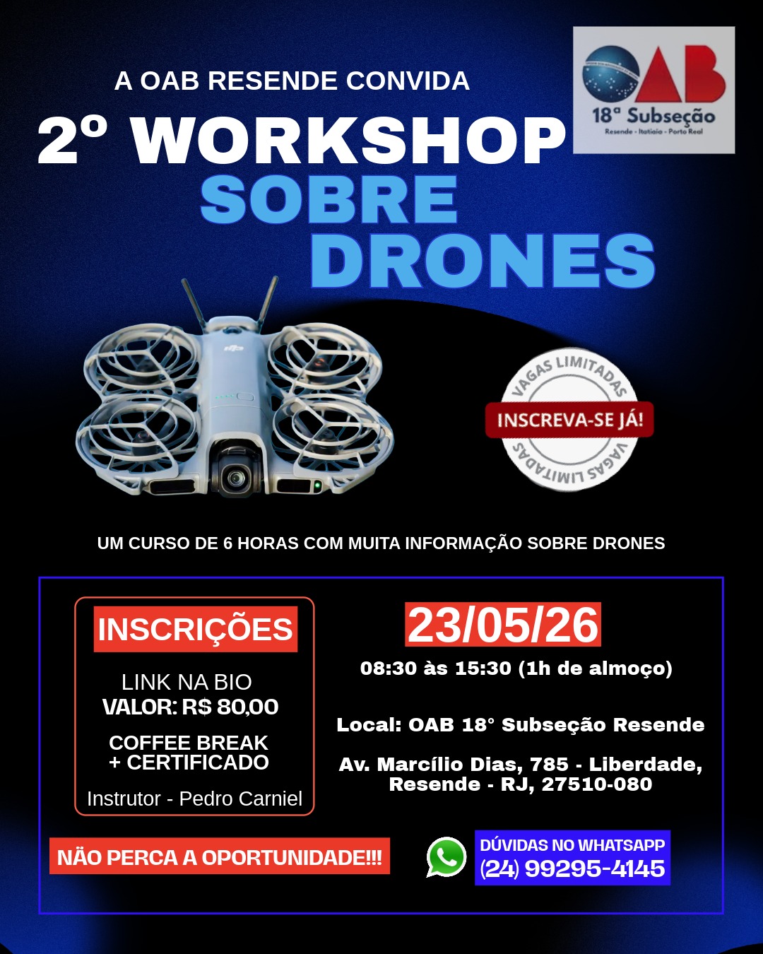 Andrômeda Drones BR Facebook ad: 2º WORKSHOP DE DRONES, TRANSFORME SUA PAIXÃO EM…