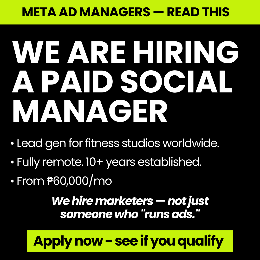 Smart Traffic - Fitness Marketing Facebook ad: APPLY NOW