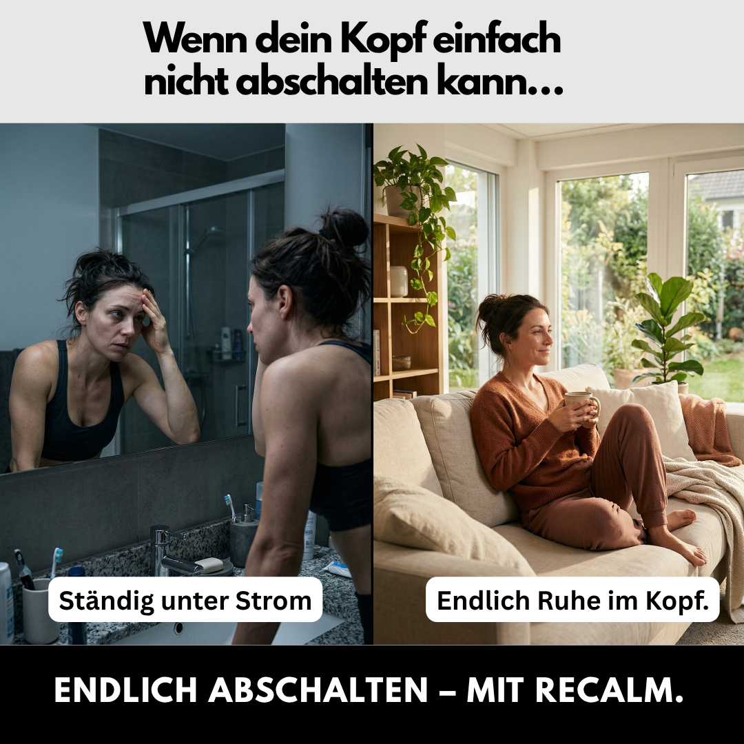 Recalm Facebook ad: Kaufe 2 + 1 Gratis Shaker - bis Sonntag