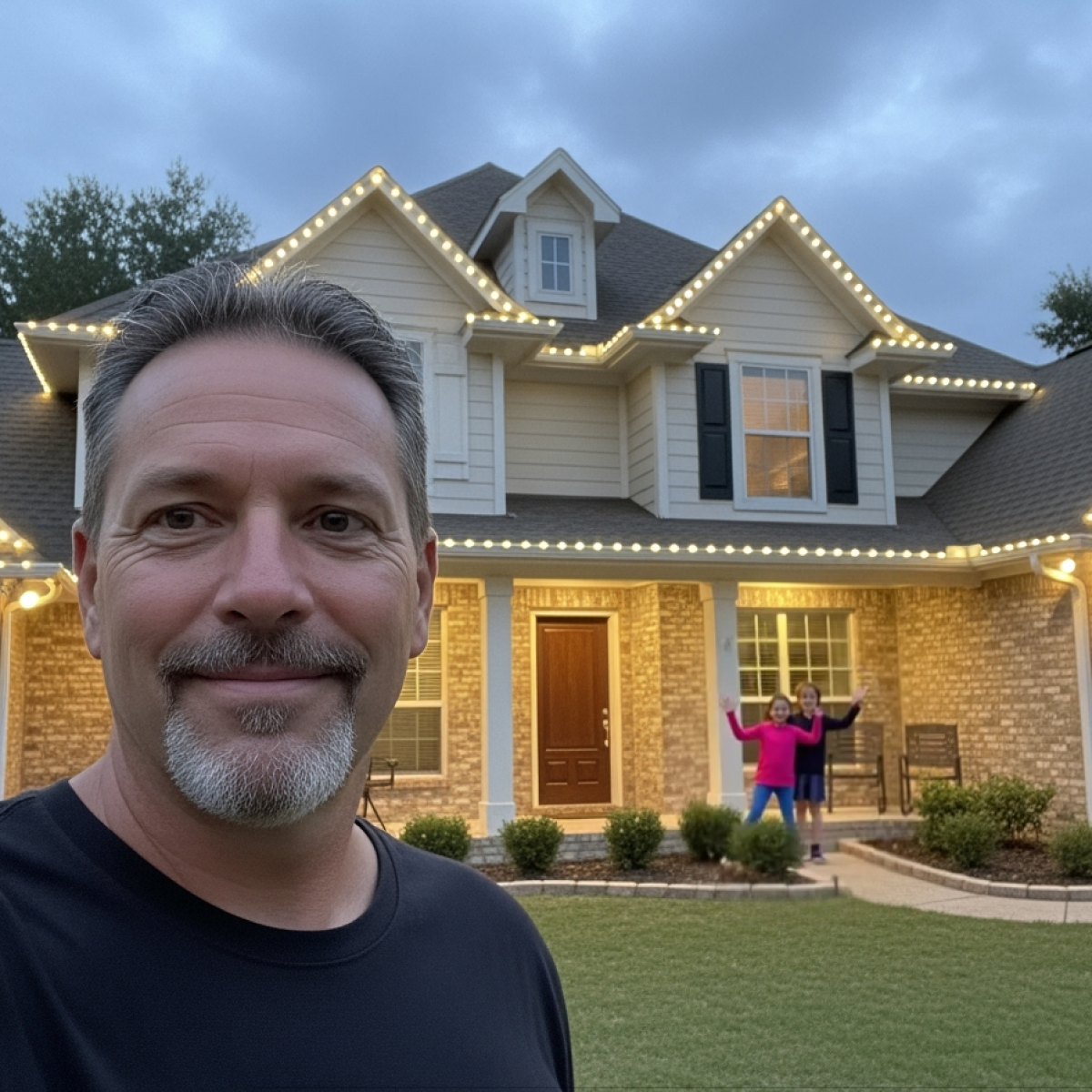 Stunning Outdoor Lighting Facebook ad
