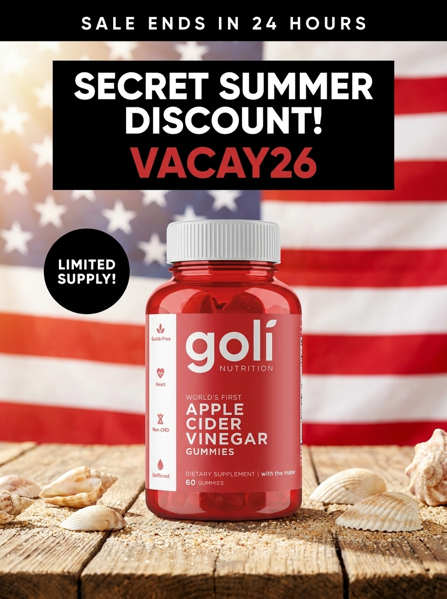 Goli Facebook ad: Use code VACAY26 to unlock your summer!