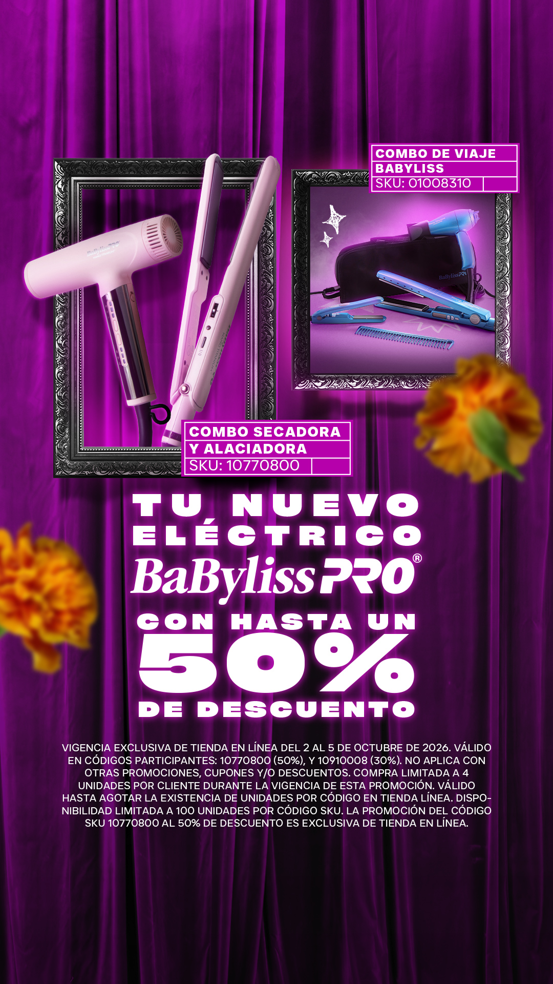 Sally México Facebook ad: 50% OFF para un peinado perfecto