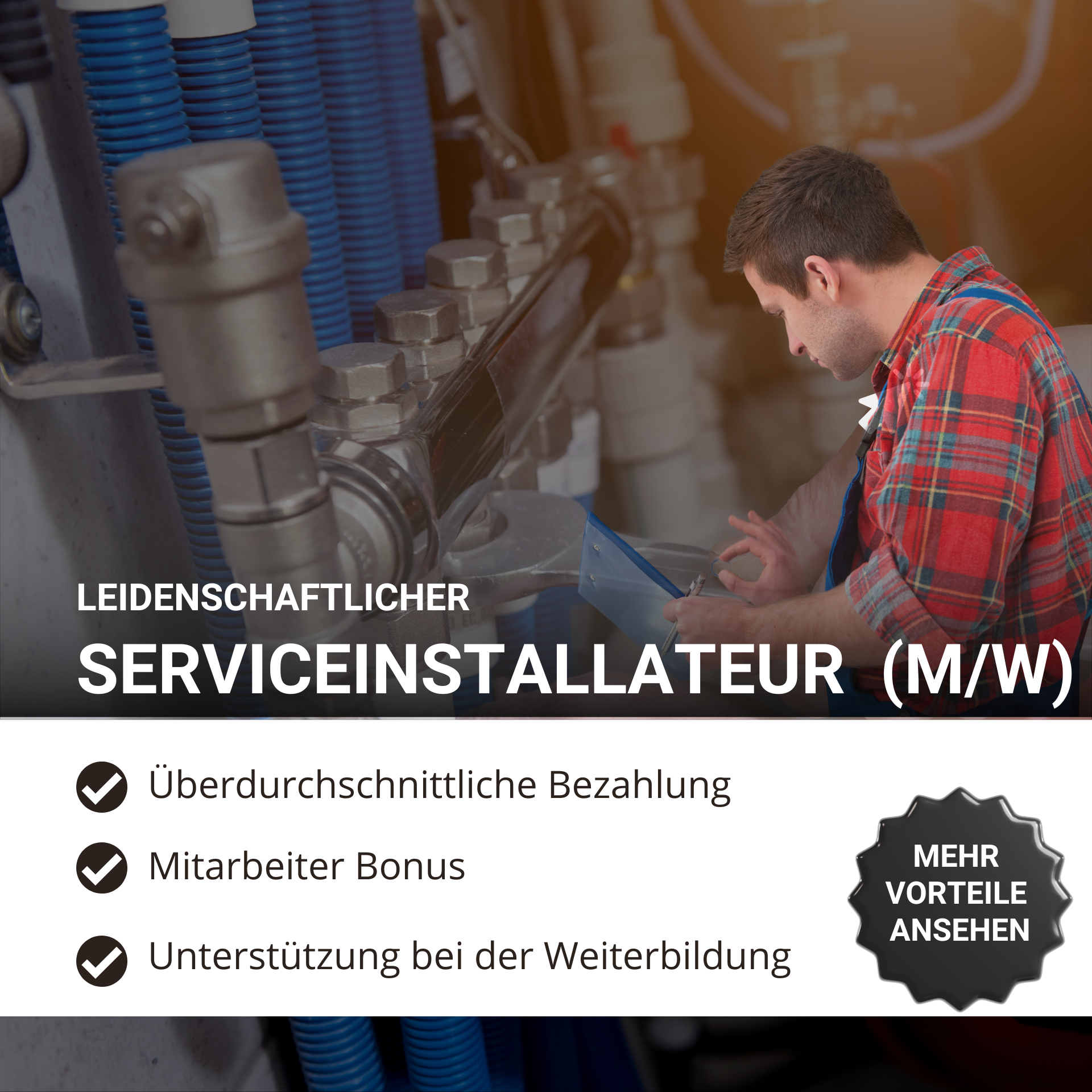 Benz & Cie. AG Facebook ad: Serviceinstallateur (m/w) bei Benz & Cie werden
