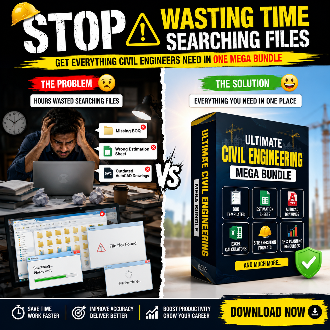 Design Vault Facebook ad: The Ultimate Civil Engineering Resource Pack is Finally…