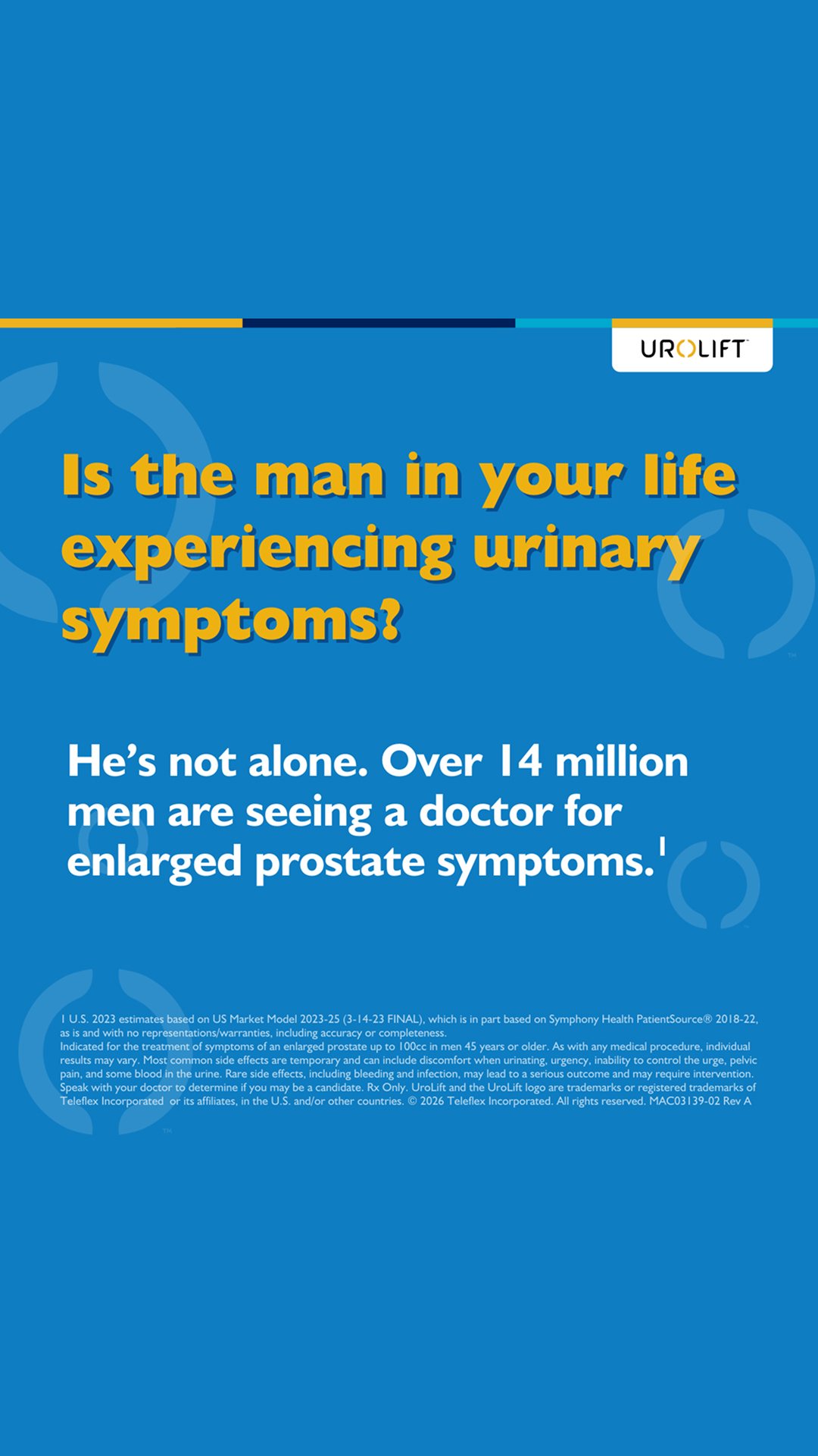 UroLift System Facebook ad from Mar 22, 2026