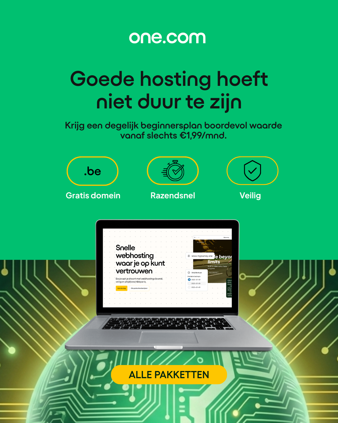 one.com Facebook ad