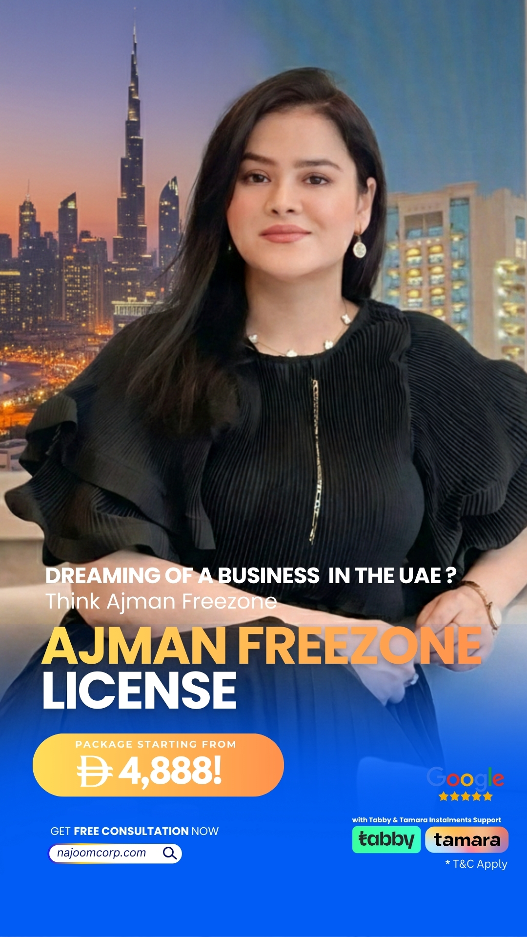 Najoom Corporate Services Facebook ad
