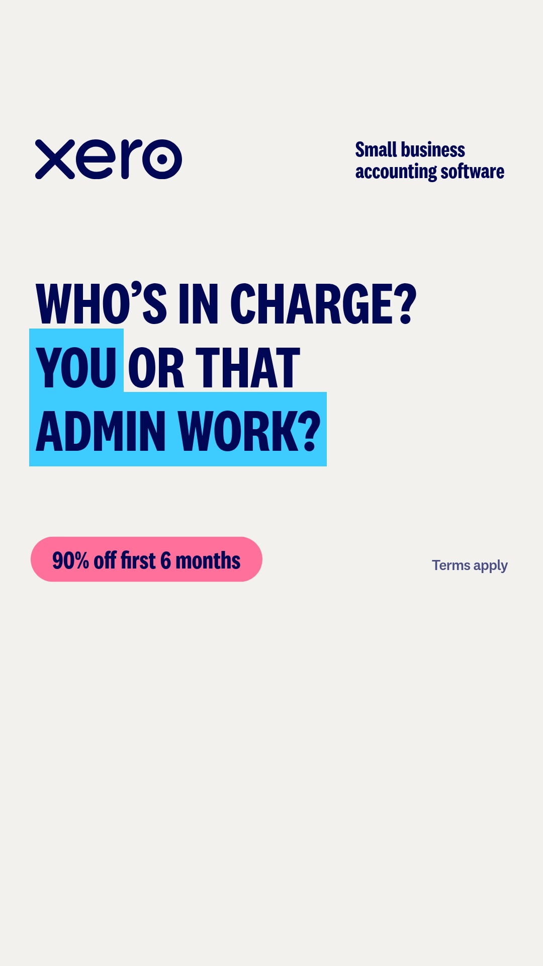 Xero Facebook ad