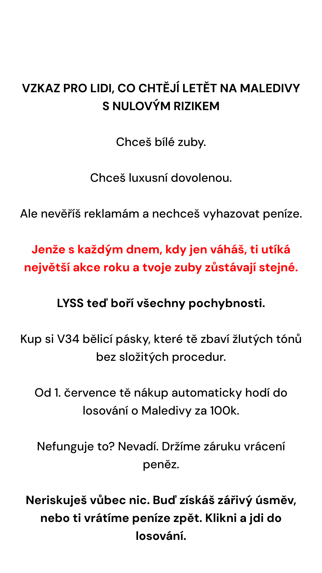 LYSS CZ/SK Facebook ad
