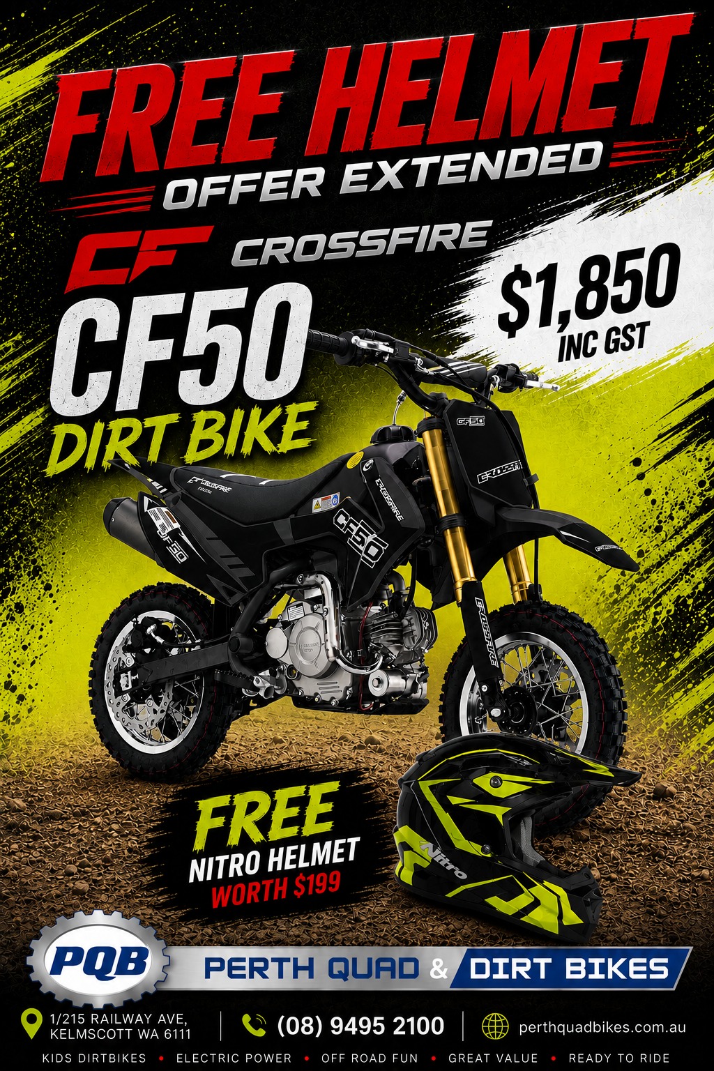 Perth Quad Bikes Facebook ad from Aug 4, 2026
