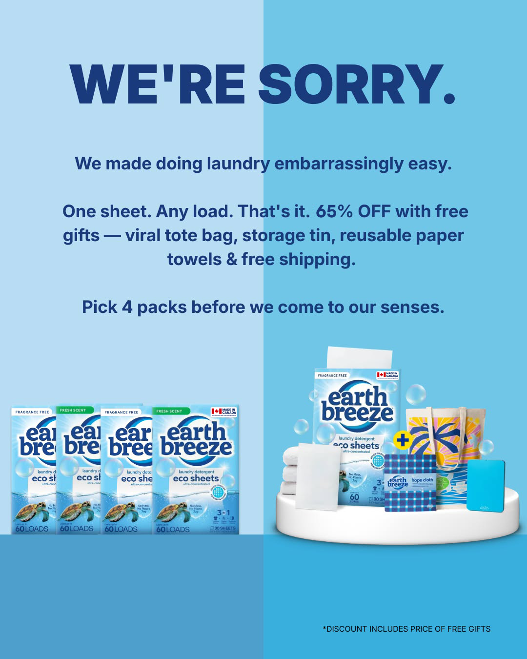 Earth Breeze Facebook ad