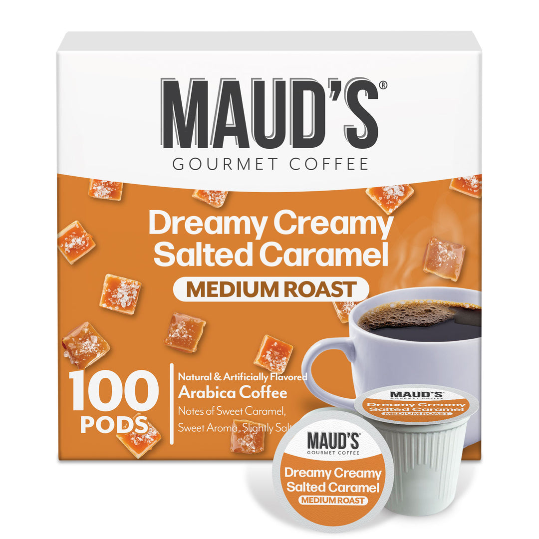 Maud's Coffee & Tea Facebook ad: 250,000+ five-star reviews.