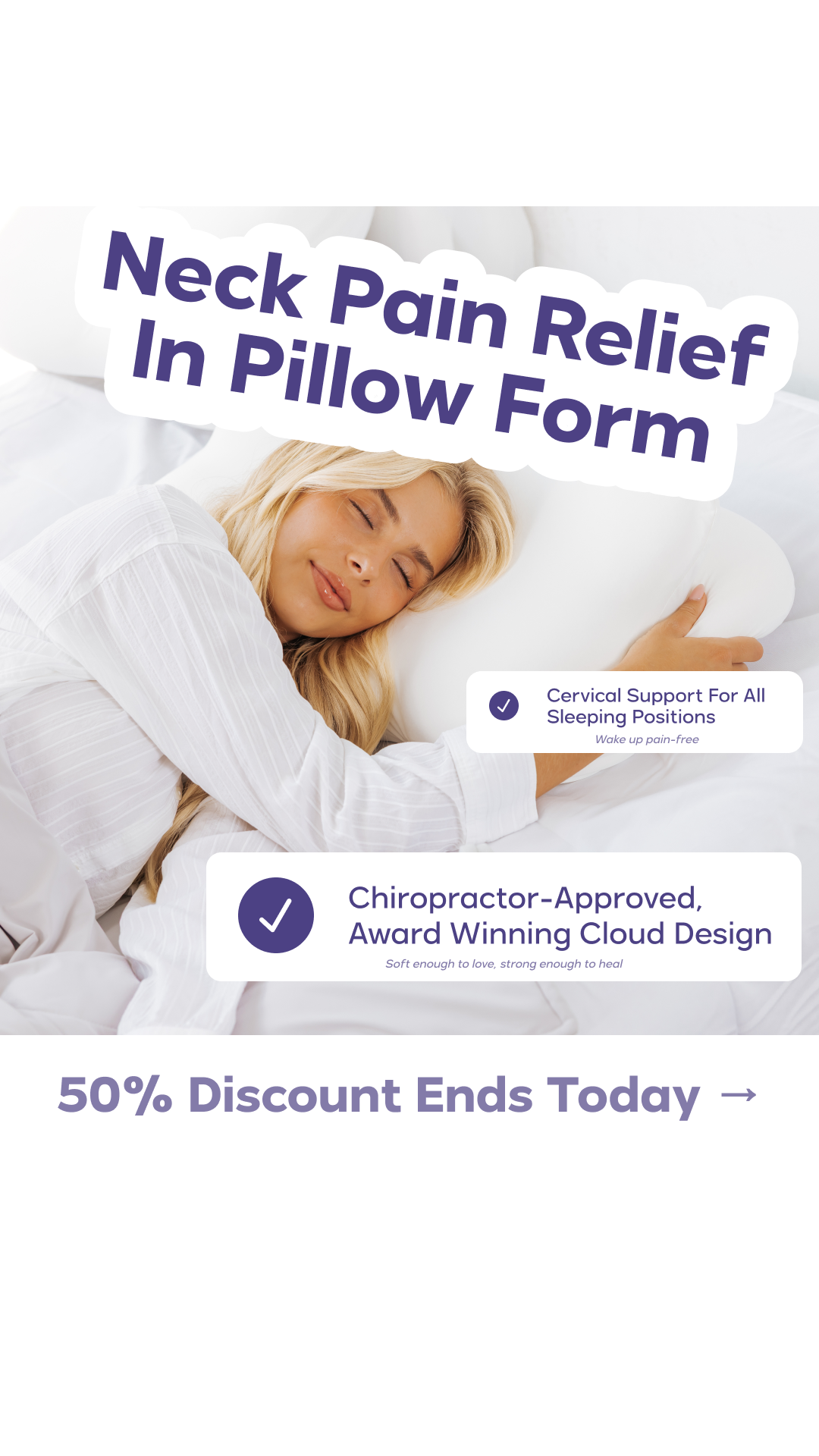 Mellow Sleep Cloud Pillow Facebook ad