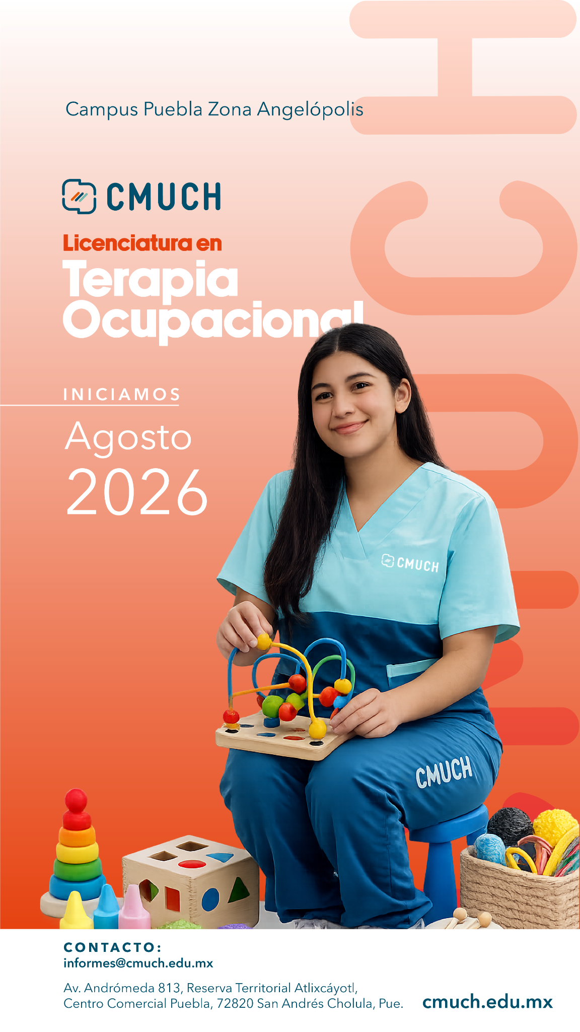 CMUCH Puebla Facebook ad from Mar 10, 2026