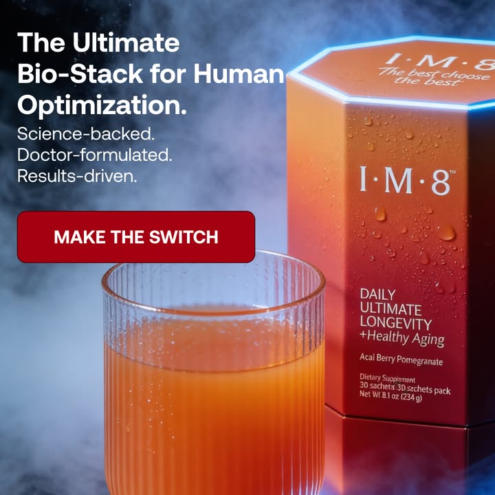 IM8 Global Facebook ad: Longevity Starts at the Cellular Level