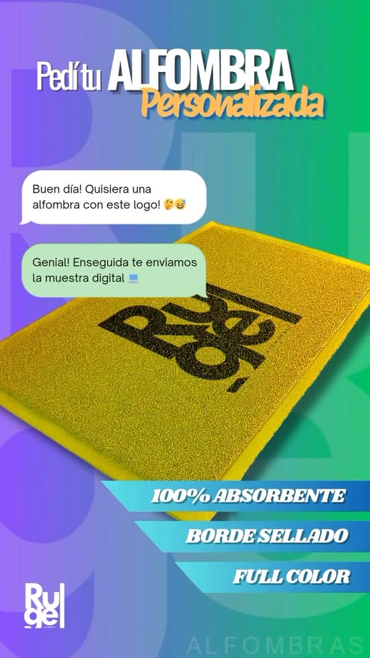 Rugel Alfombras Facebook ad: QUIERO MI ALFOMBRA