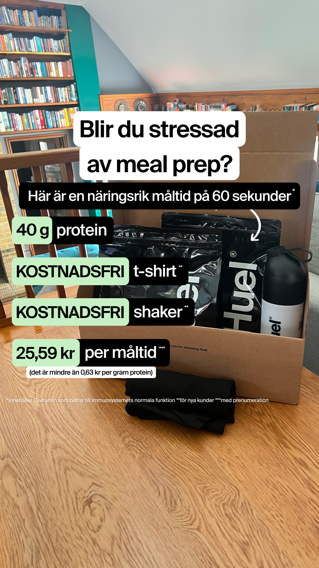 Huel Facebook ad