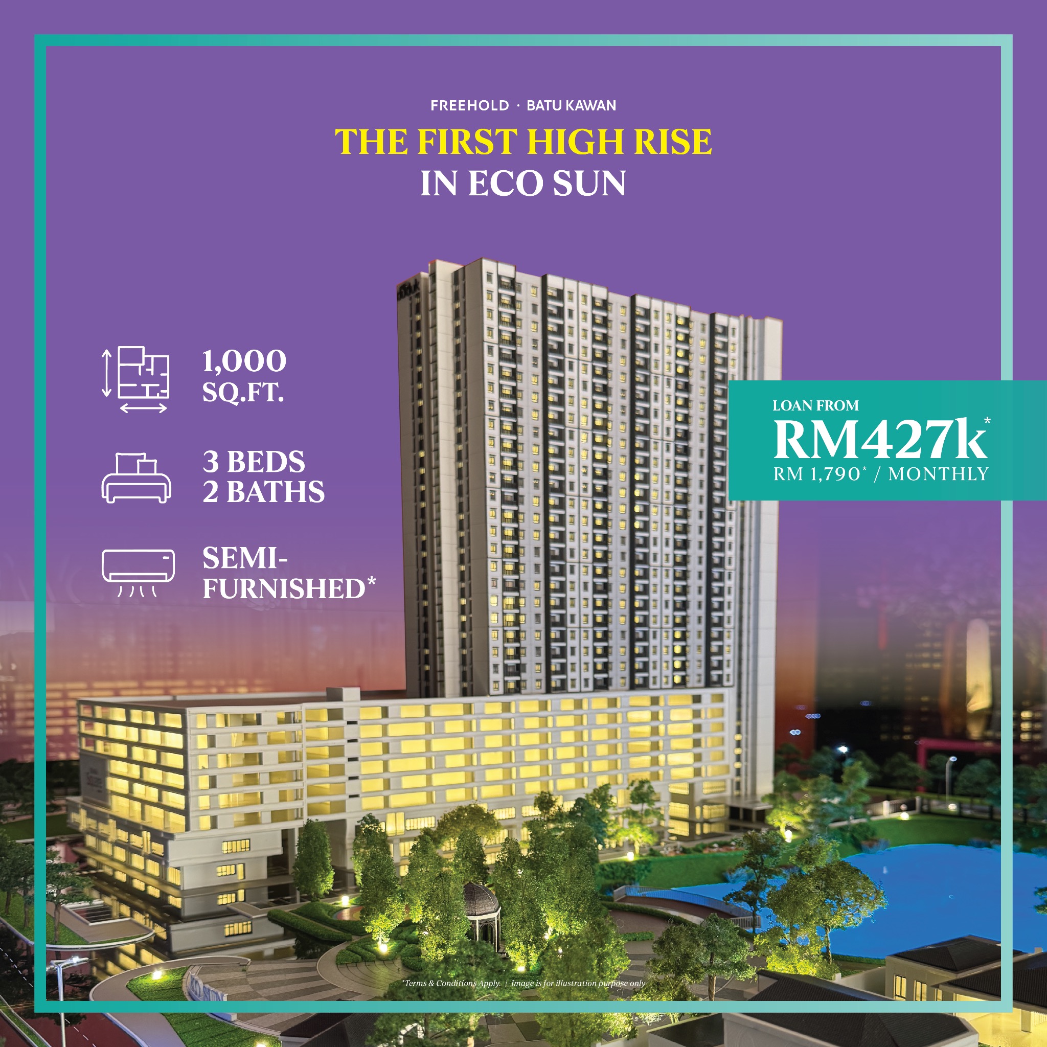 Eco Horizon at Penang Facebook ad: Chat with us