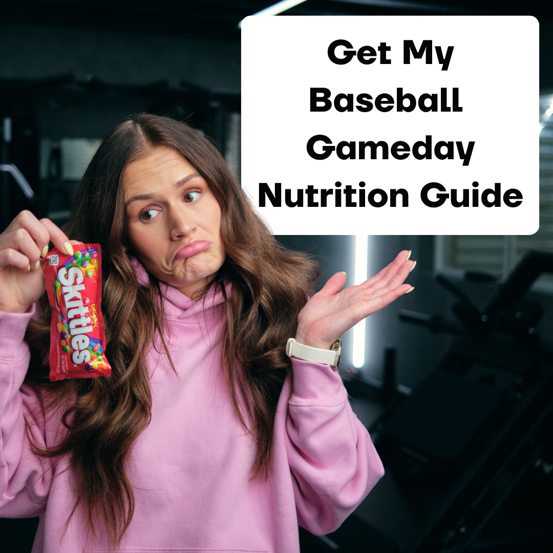 Kelsey Poulter Facebook ad: Baseball Game Day Nutrition Guide and Course