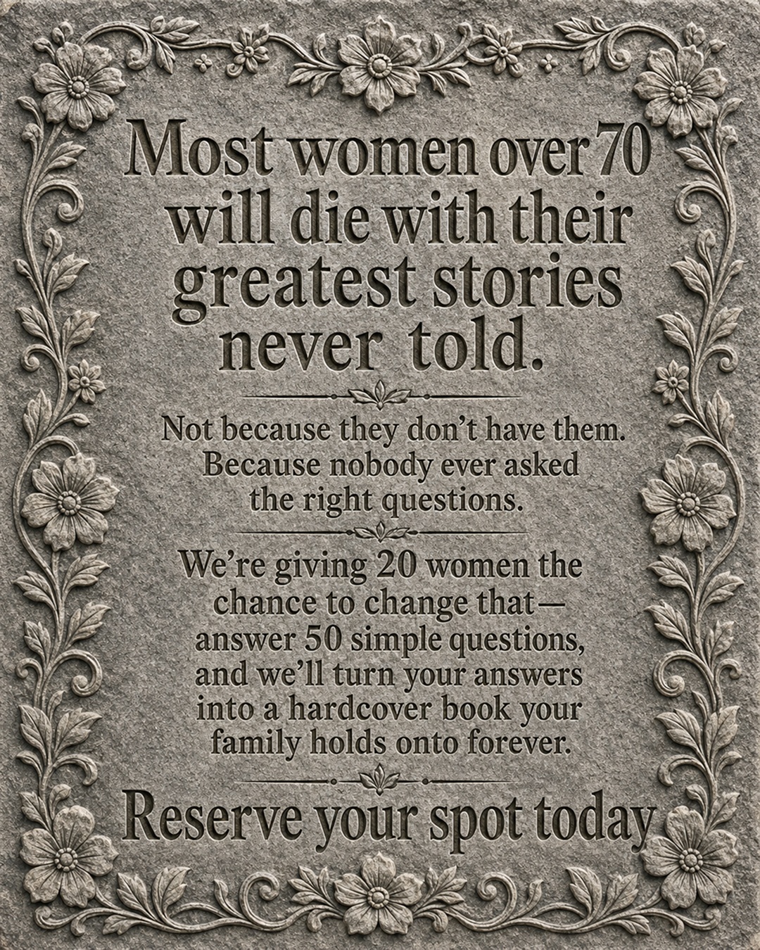 Memowrite Facebook ad