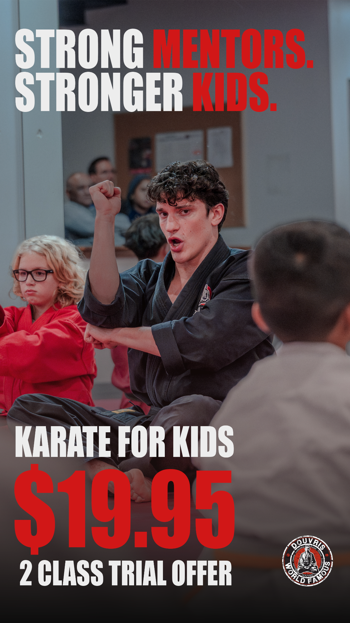Douvris Martial Arts Orleans Facebook ad from Feb 11, 2026