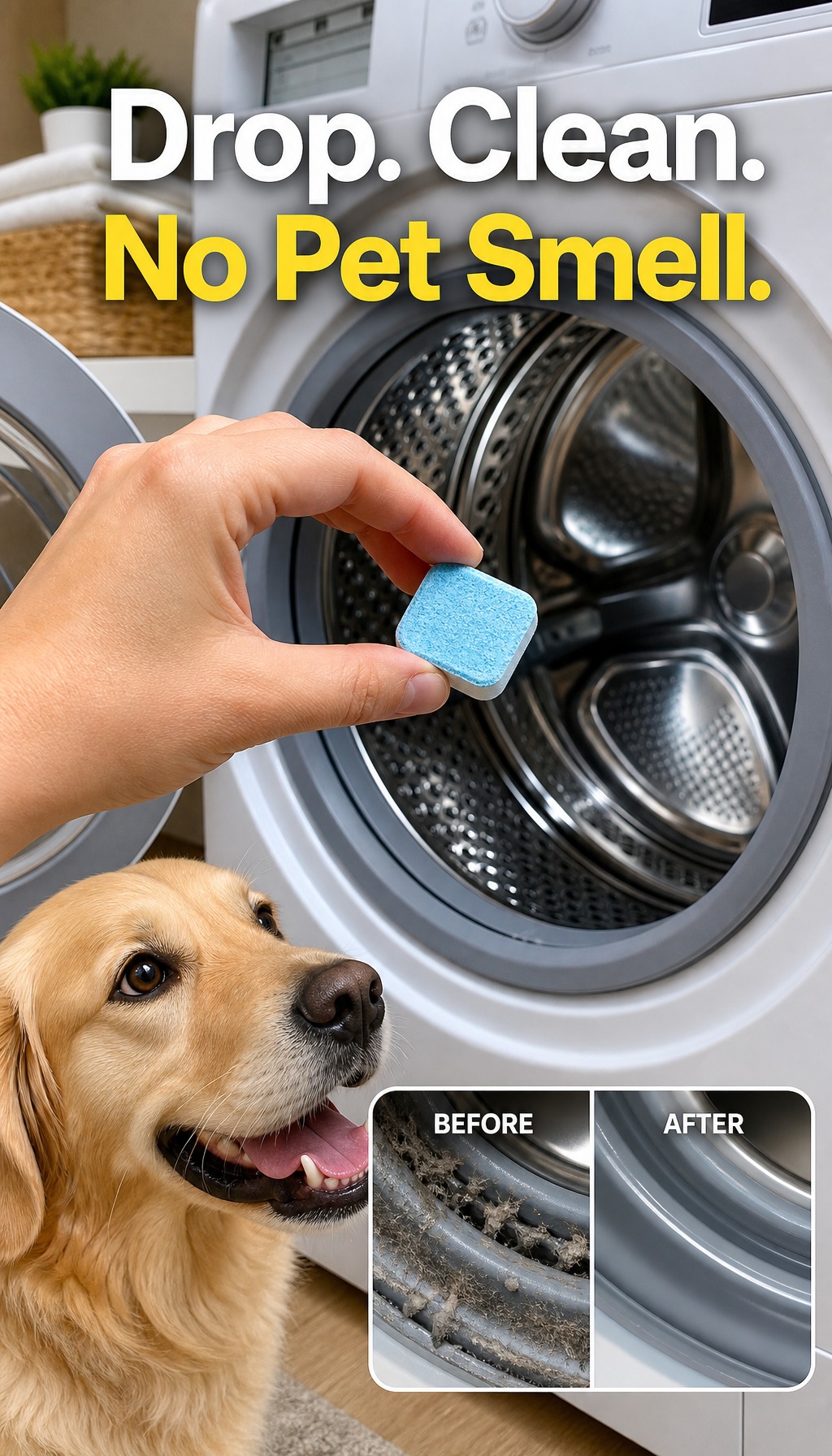 Lettuce Pets Facebook ad: Dirty Washer Inside?