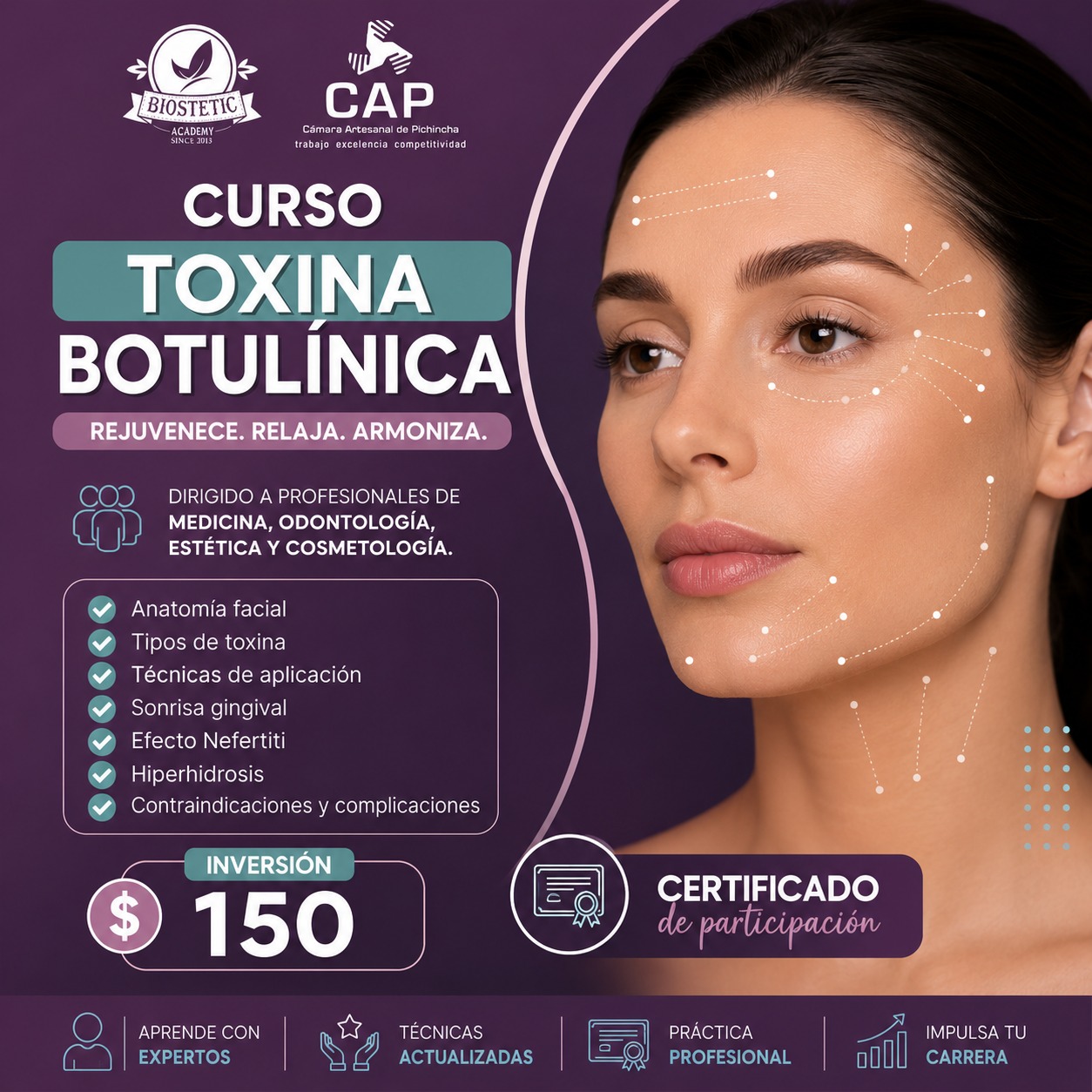 Cursos BioStetic Facebook ad: TOXINA BOTULΓNICA
