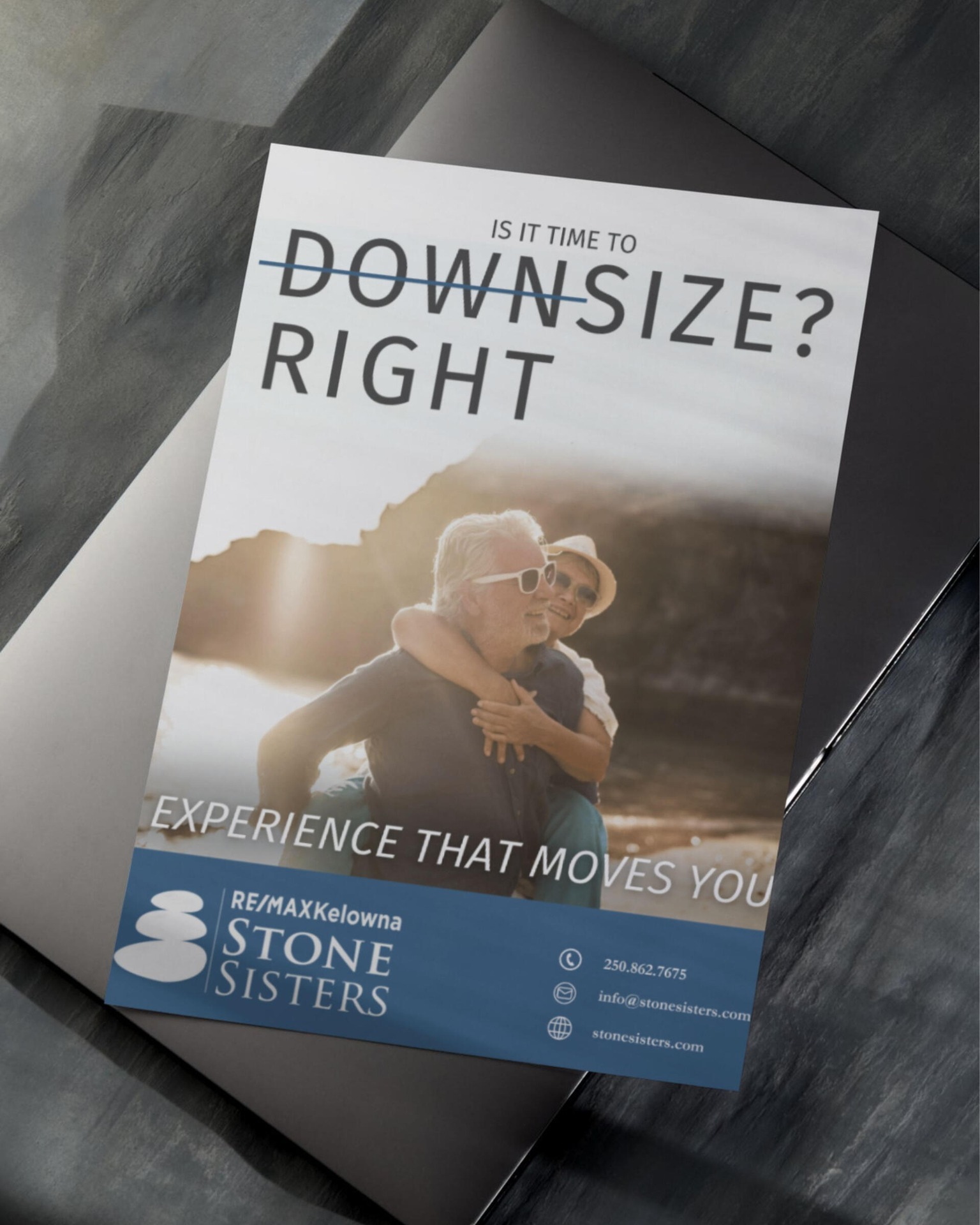 Kelowna Real Estate - StoneSisters.com Facebook ad from Mar 21, 2025