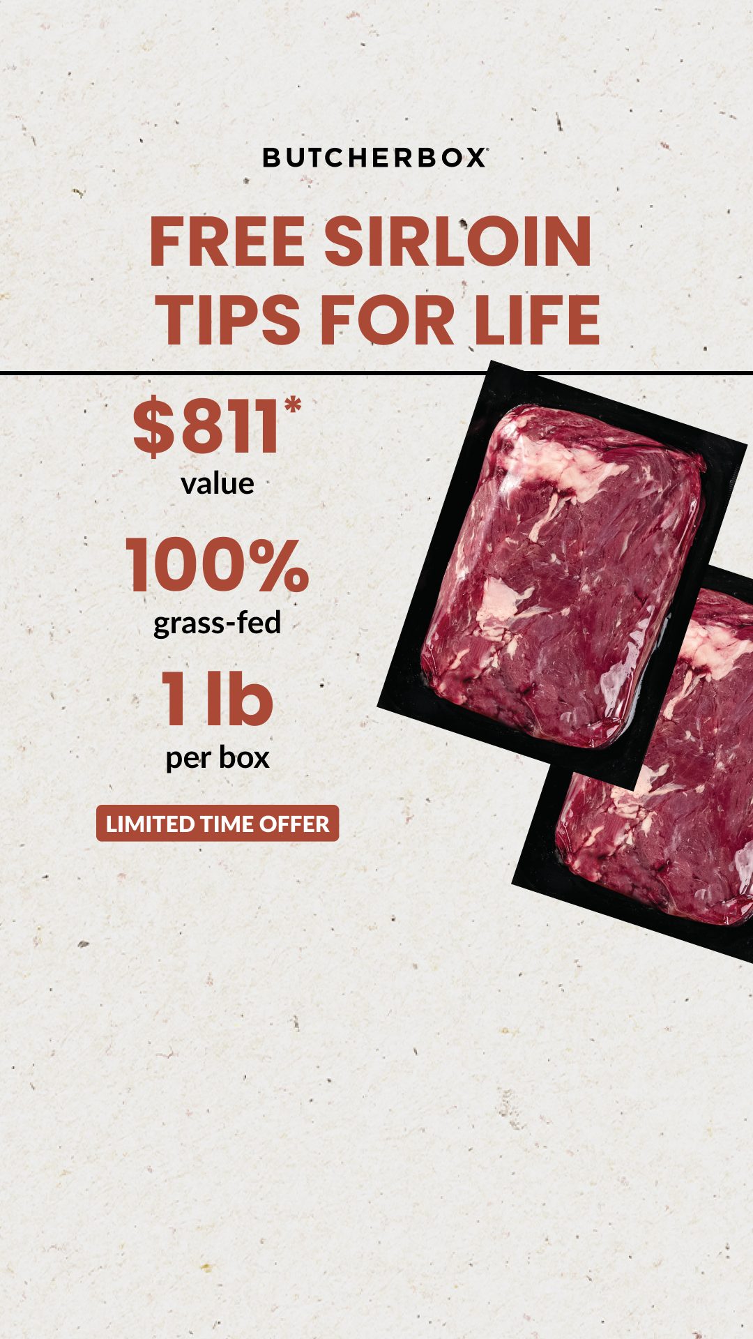 ButcherBox Facebook ad